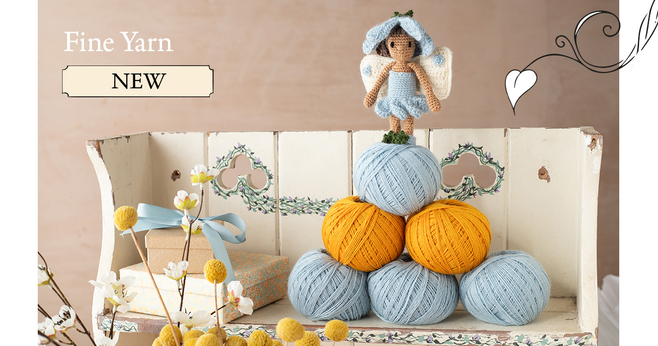 Fine yarn for knit and crochet toft